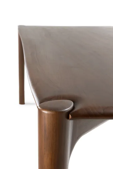 PI Dining table - Lacquered teak brown, 200x95 cm - Ethnicraft