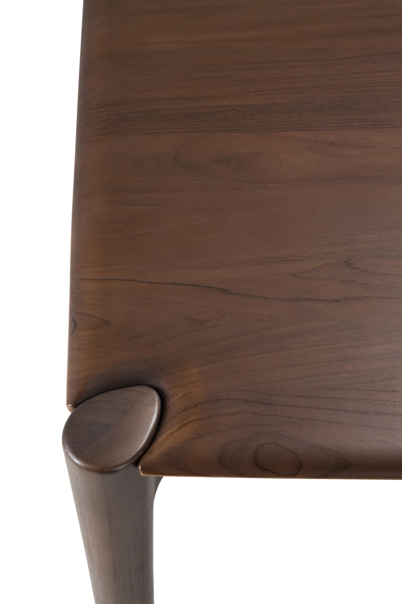 PI Dining table, Lacquered teak brown, 240x100 cm Ethnicraft