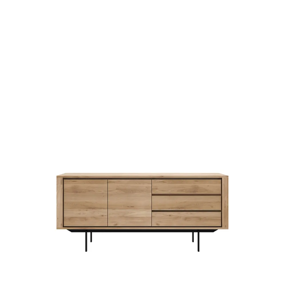 Shadow sideboard, Oak-Wax oil 2 doors 3 drawers Ethnicraft