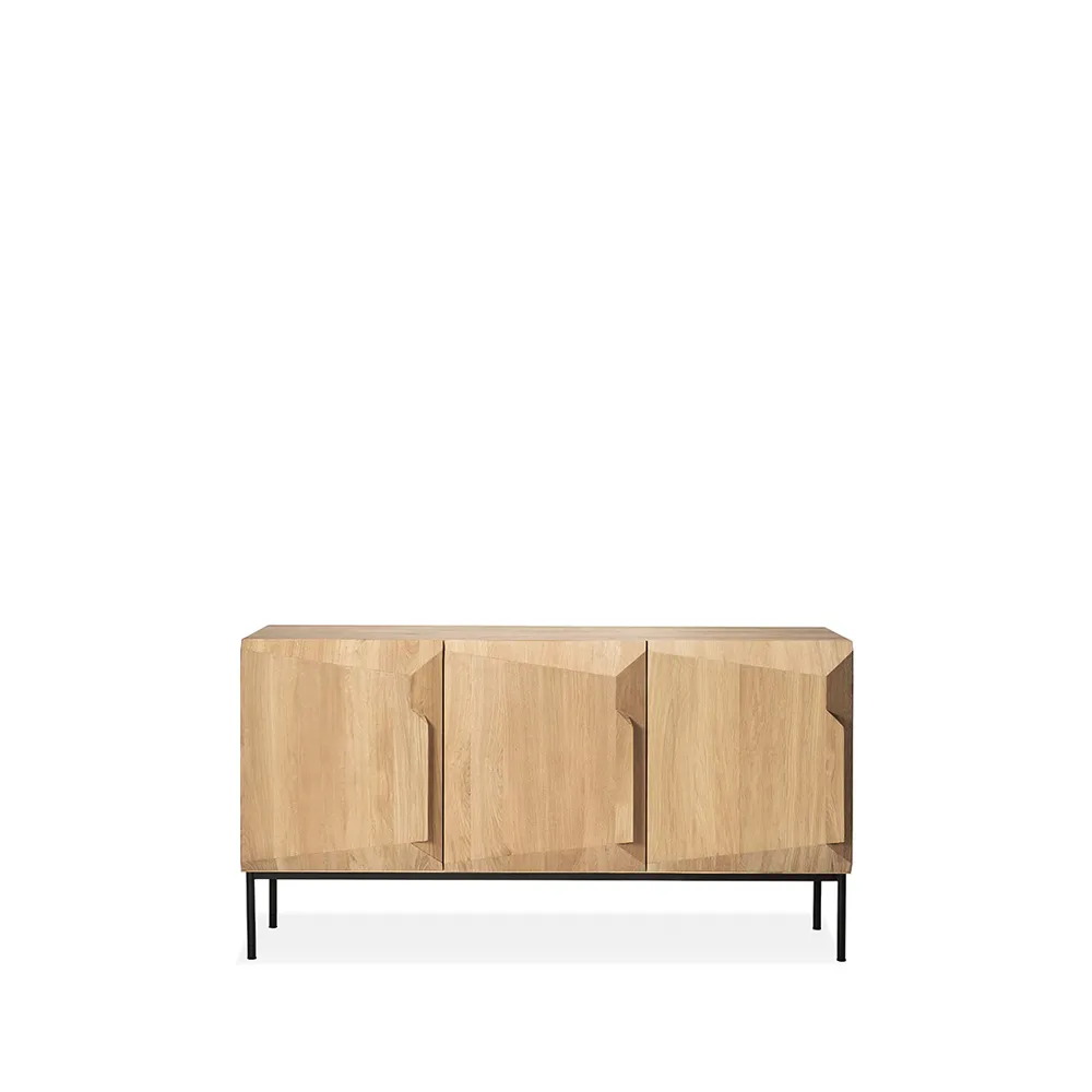 Stairs sideboard 3 doors, Oak 150x80x46 cm Ethnicraft