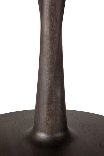 Torsion dining table - Brown lacquered oak, Ø90 cm - Ethnicraft