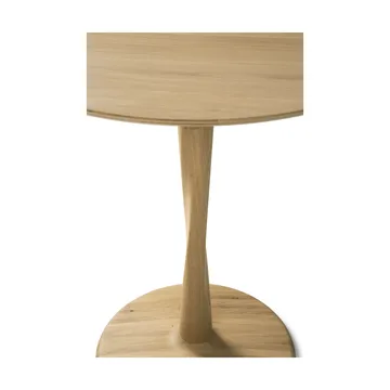 Torsion dining table - Lacquered oak, Ø70x69 cm - Ethnicraft