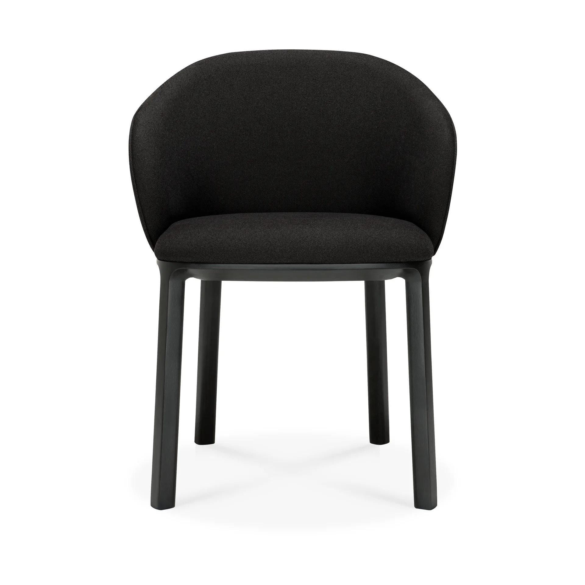 Unda chair, Black stained oak-charcoal Ethnicraft
