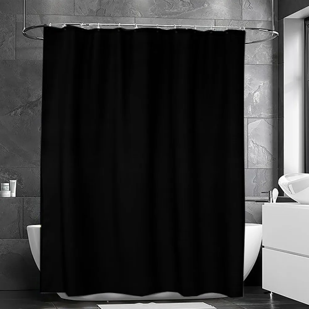 Match Shower curtain 200x240 cm, extra high (black) Etol Design