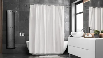 Match shower curtain - white - Etol Design