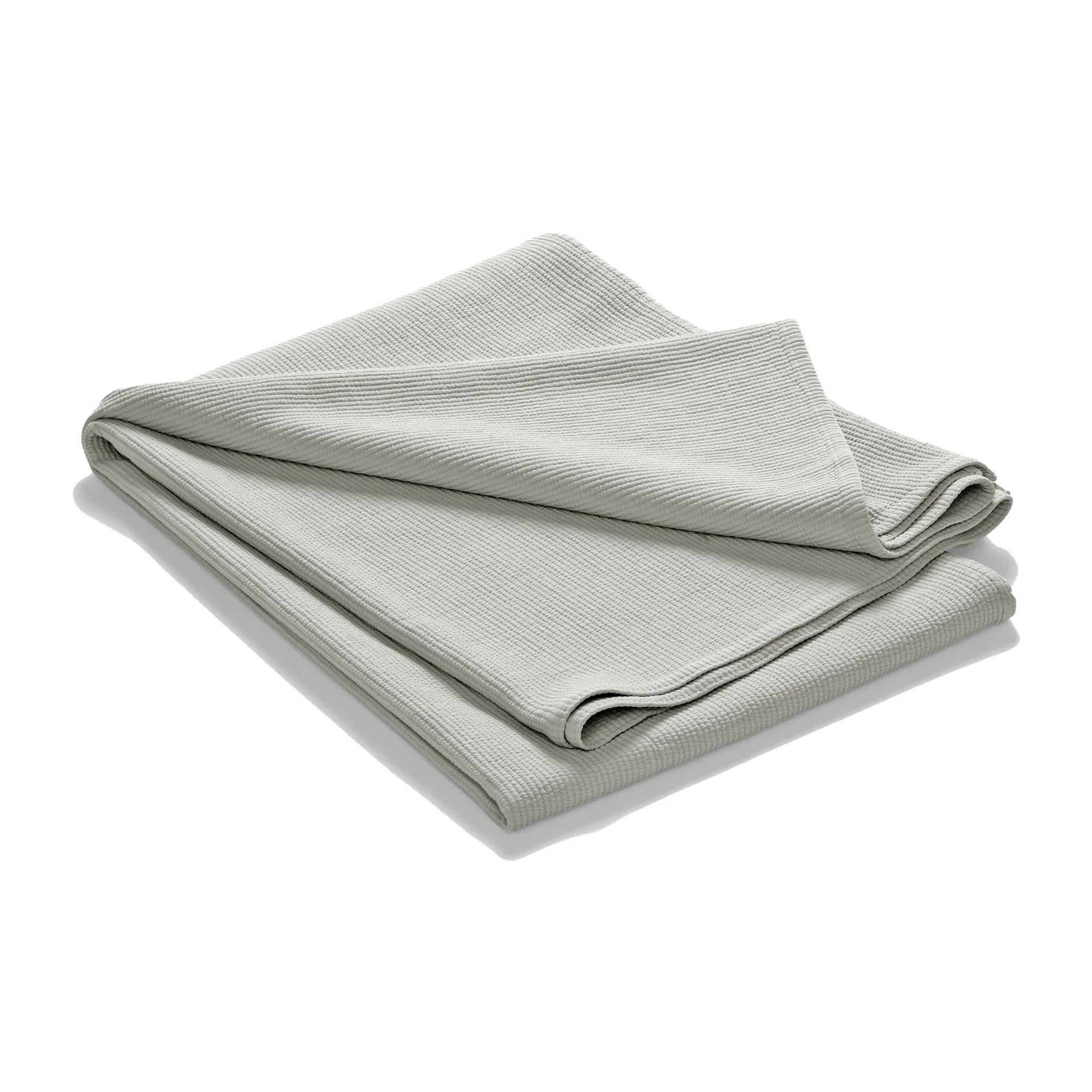 Stripe bedspread stonewashed cotton 180x260, Light grey Etol Design
