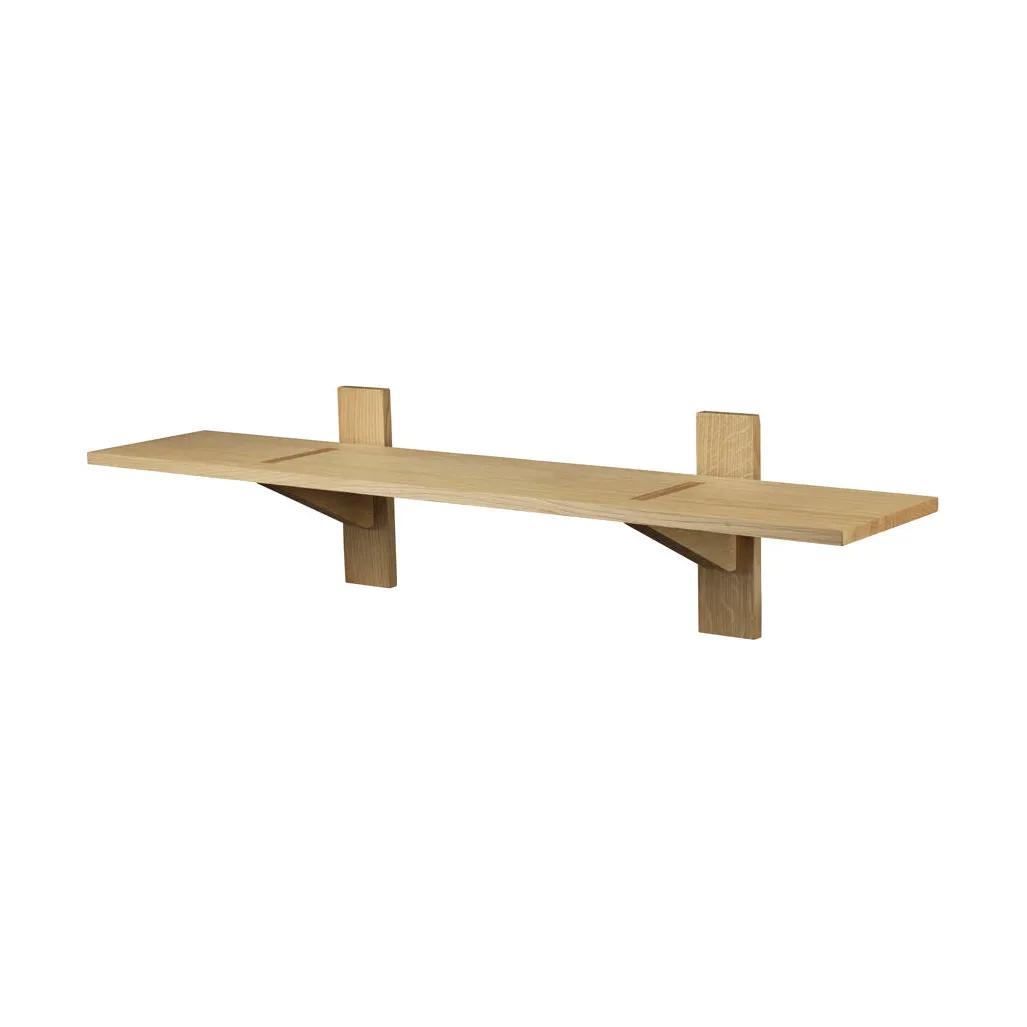 B100 Sorø shelf, 24x100 cm oak nature oiled FDB Møbler