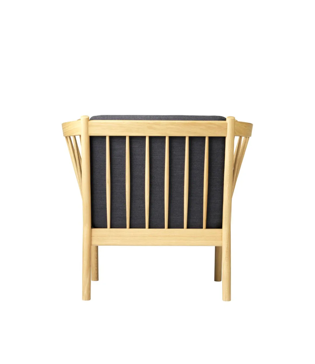 J146 armchair, Oak nature lacquered-dark grey FDB Møbler