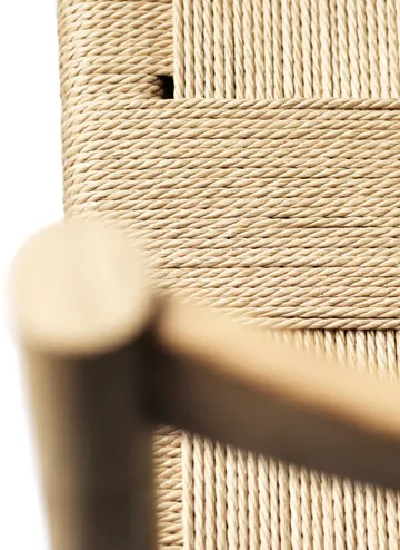 J178 Lønstrup chair v2 - Oak nature lacquered-papercord - FDB Møbler