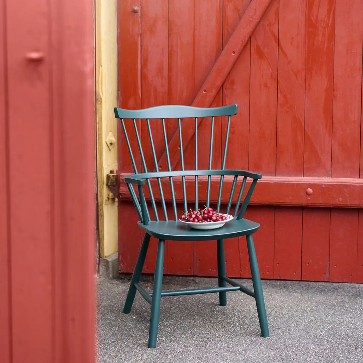 J52B chair, Black green FDB Møbler