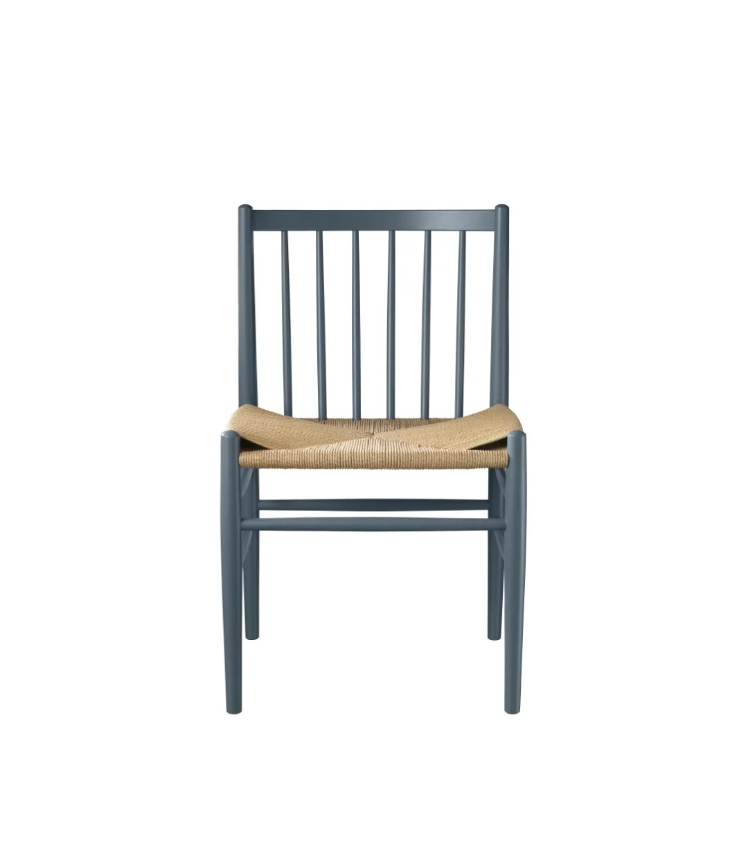 J80 chair, Beech blue grey painted-nature FDB Møbler