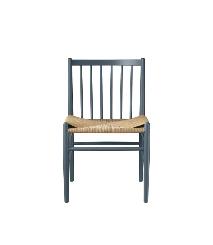 J80 chair - Beech blue grey painted-nature - FDB Møbler