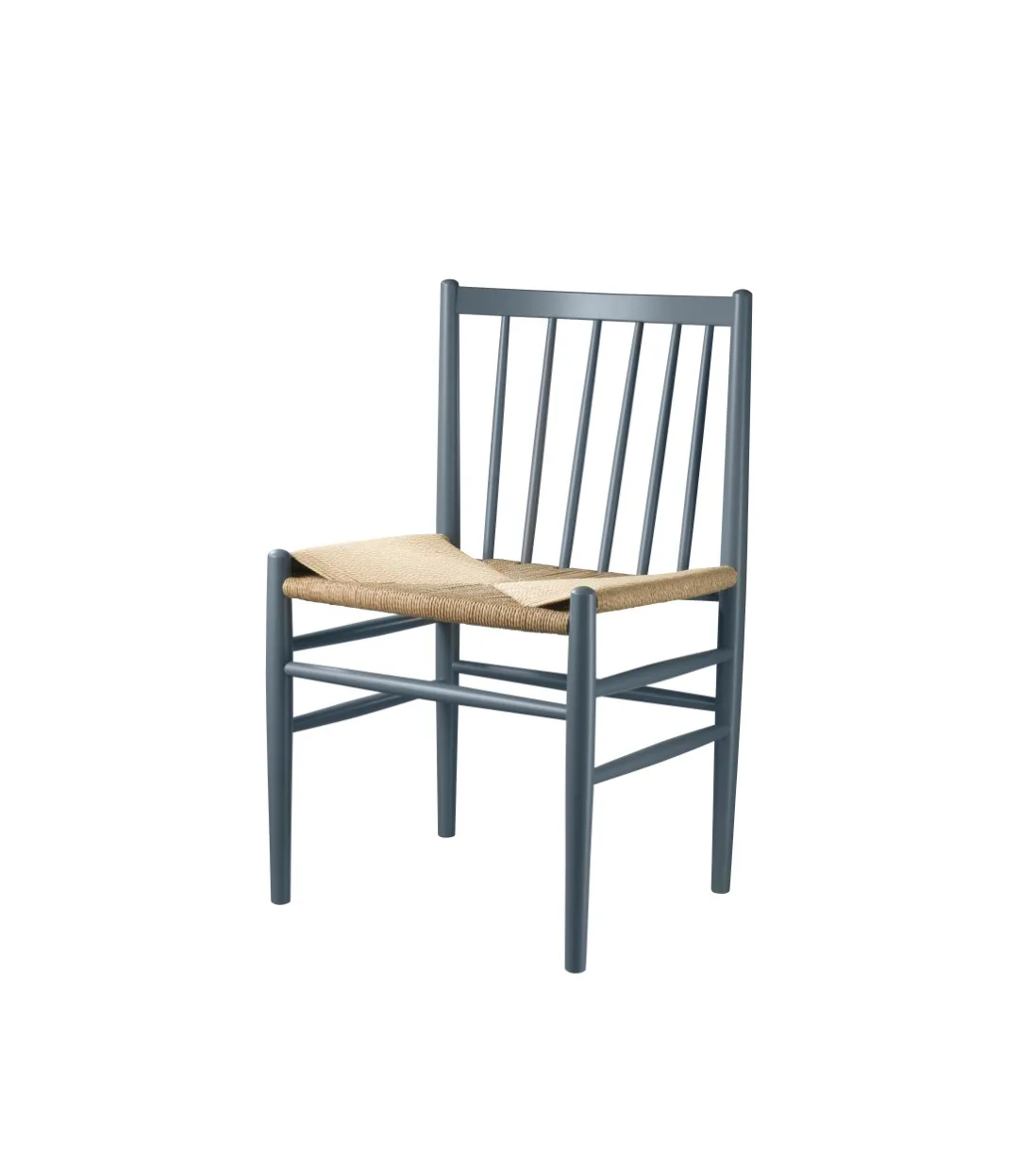 J80 chair, Beech blue grey painted-nature FDB Møbler