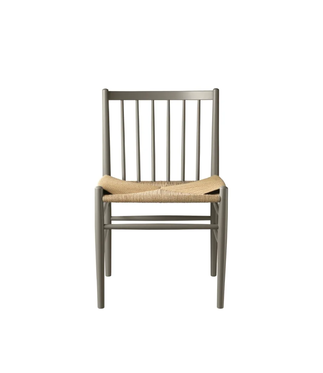 J80 chair, Beech moss grey painted-nature FDB Møbler
