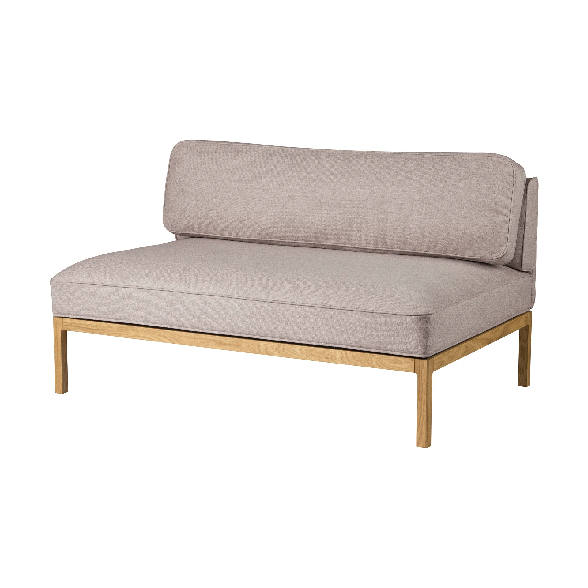 L37 7-9-13 sofa module, middle section 130 cm, Stone-lacquered oak FDB Møbler