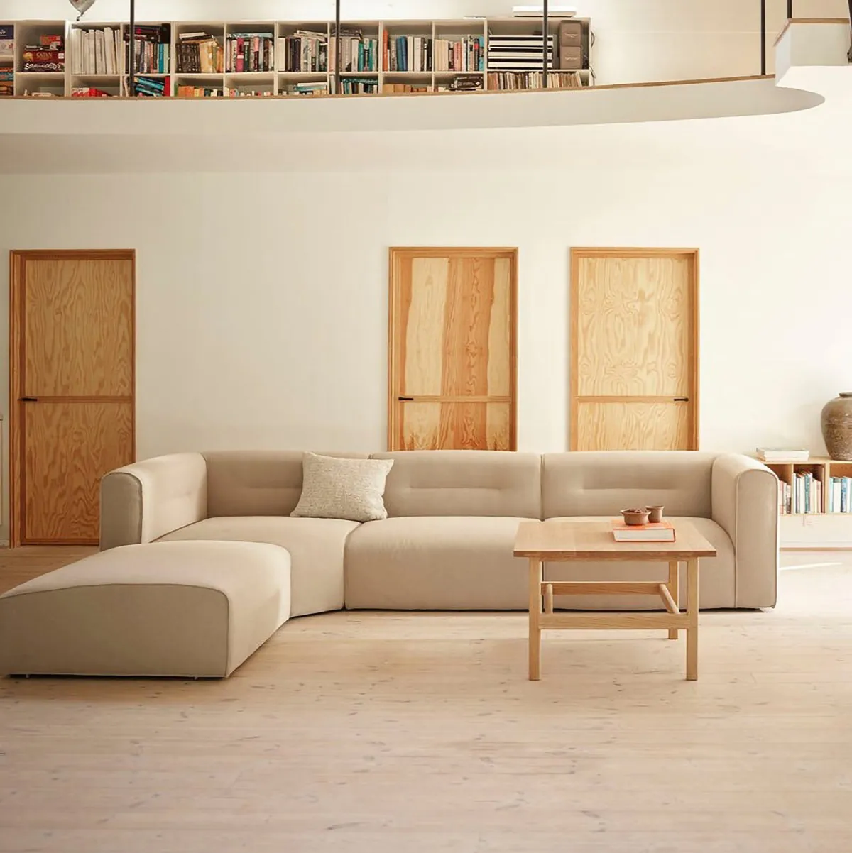 L44 Mols sofa module, left-hand, Beige FDB Møbler