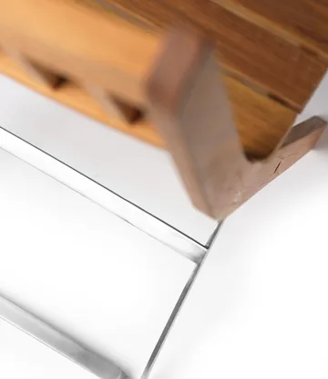 M23 Lilleø balcony chair - Teak-stainless steel - FDB Møbler