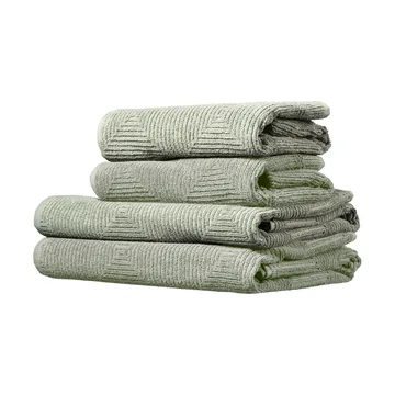 R33 Kirkeby towel set 4 pieces - Sea spray - FDB Møbler