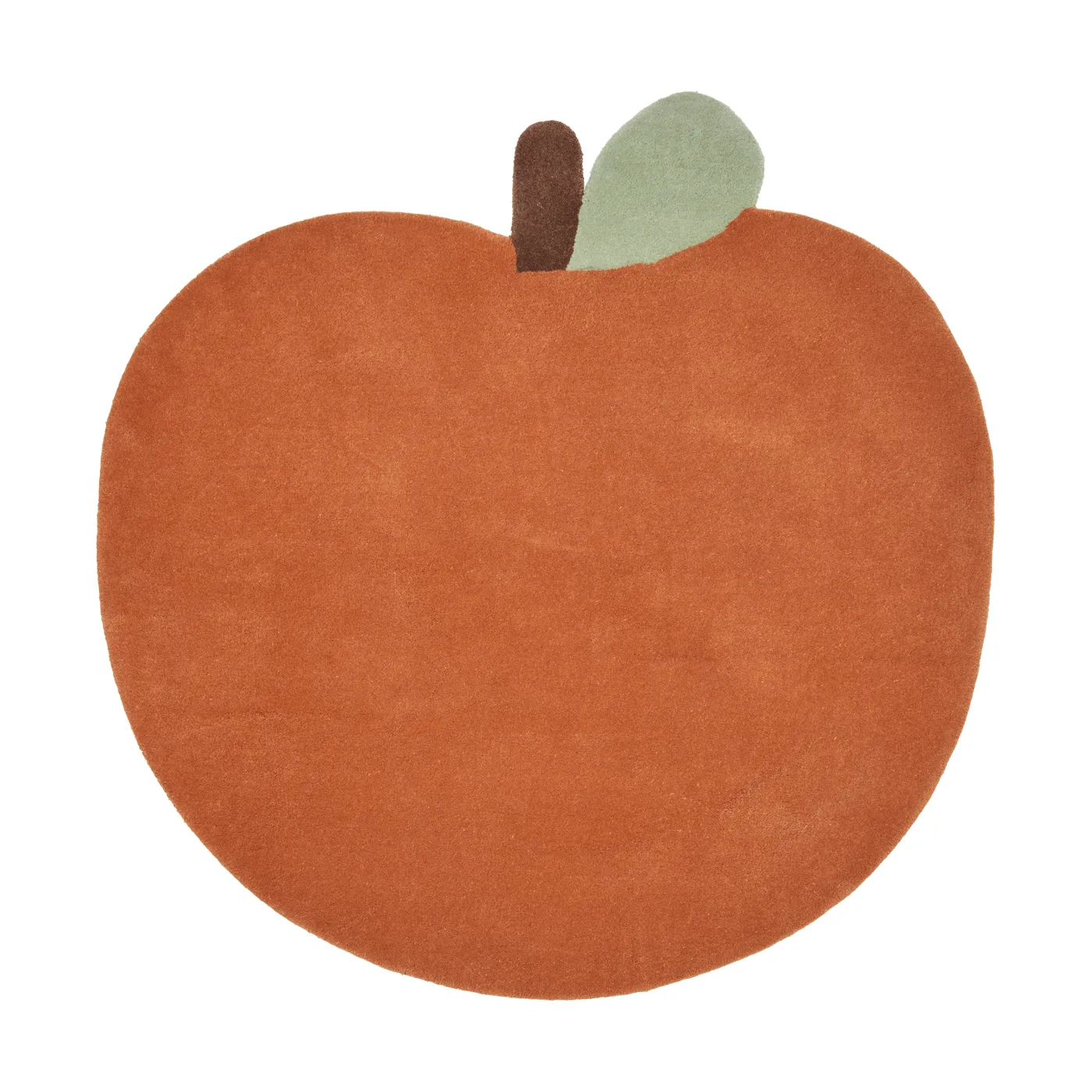Apple tufted rug, Brown Clay, 110x110 cm Ferm Living