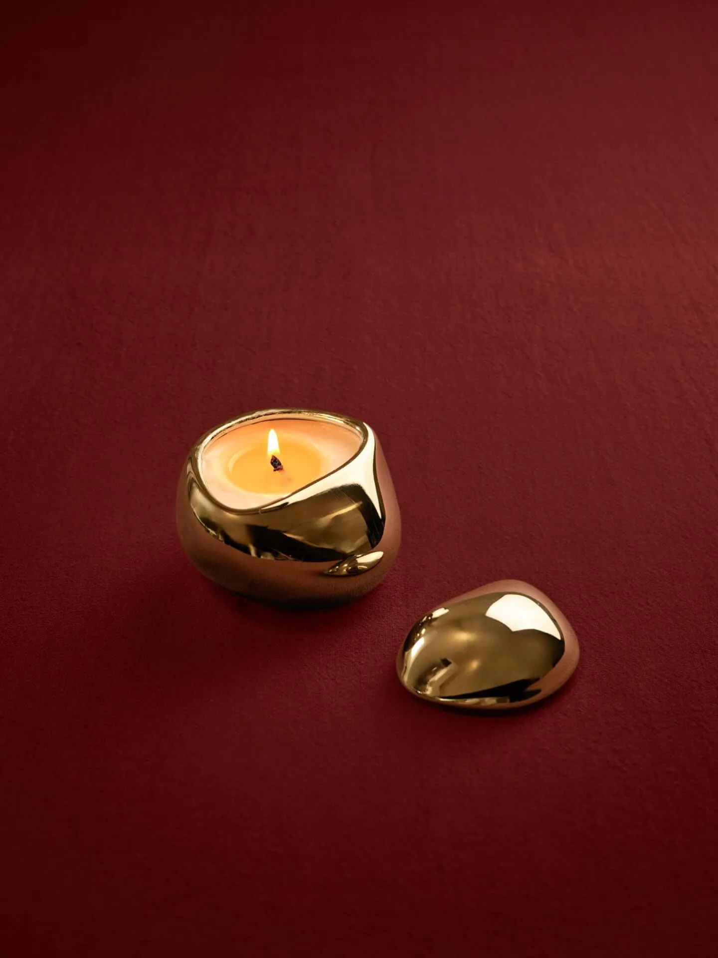 Bellure scented candle 40 h, brass finish Ferm Living