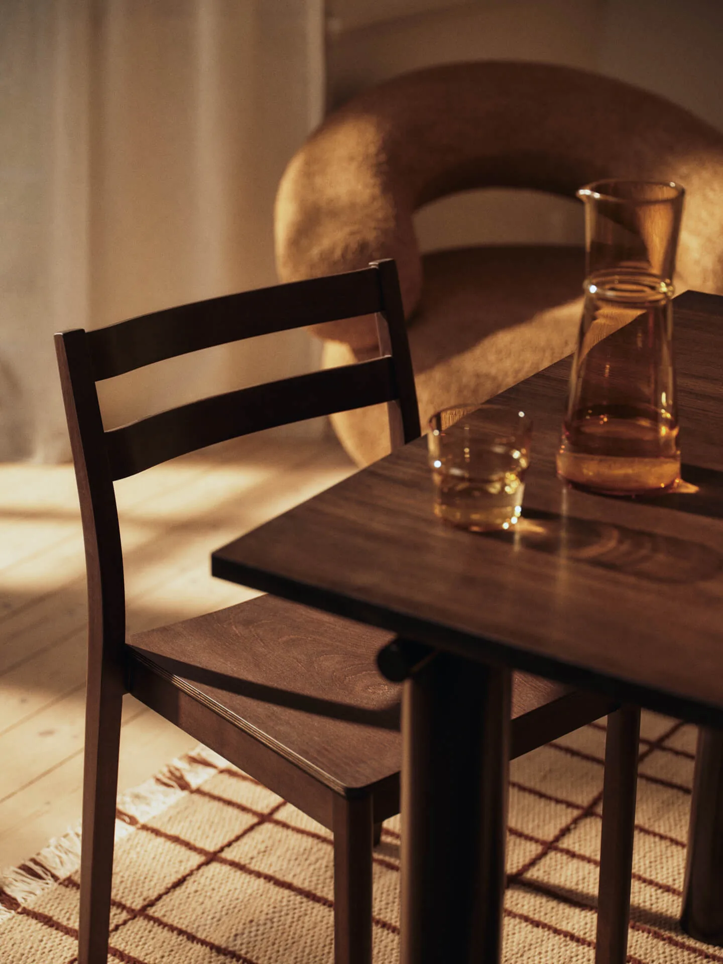 Boda chair, Dark stained oak Ferm Living