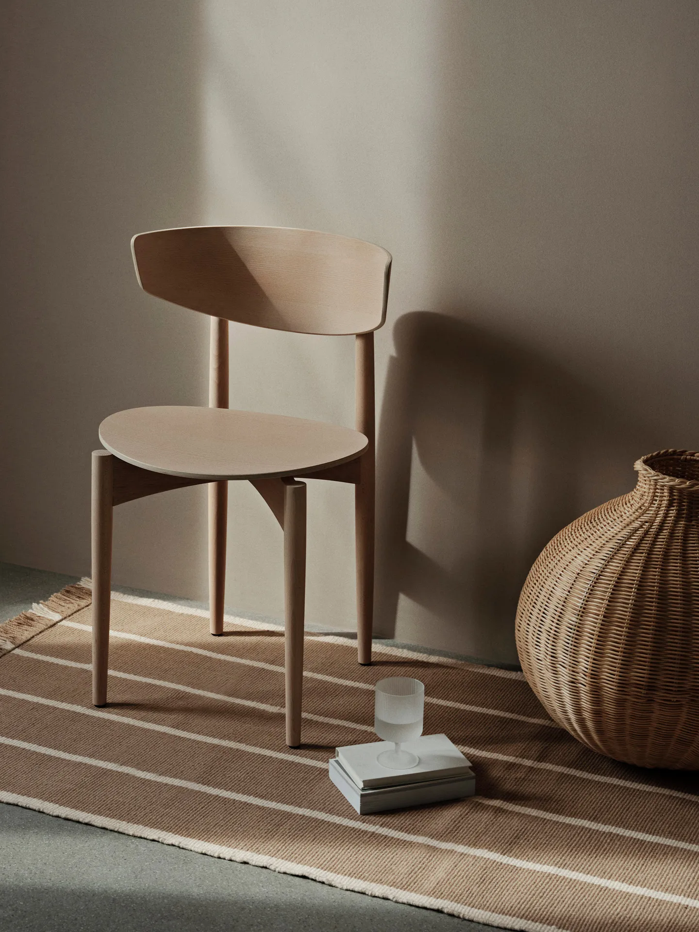 Bola braided floor vase, Natural Ferm Living