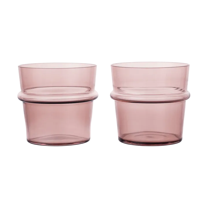 Boya drinking glass low 30 cl 2-pack - Mauve - Ferm Living
