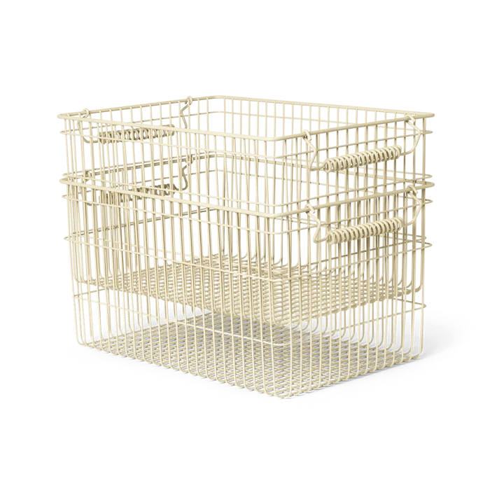 Cala stackable basket 2-pack - Cashmere - Ferm Living