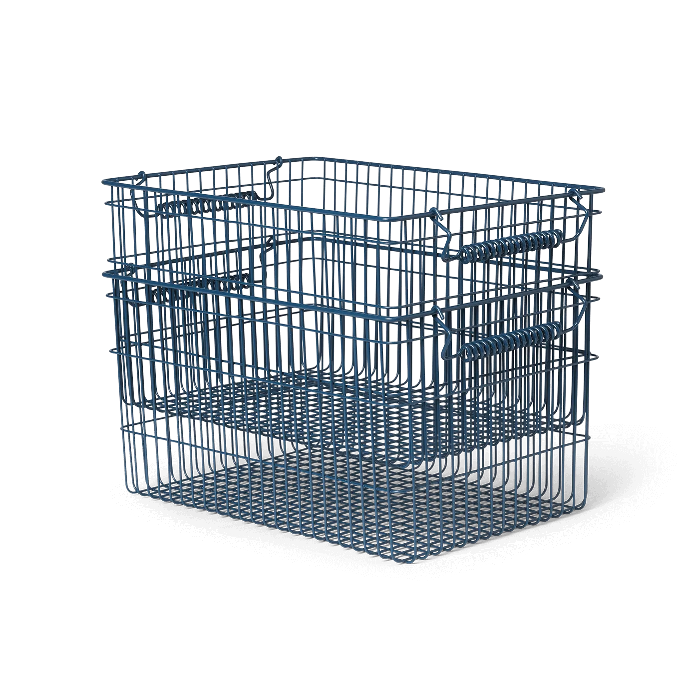Cala stackable basket 2-pack, Dark blue Ferm Living