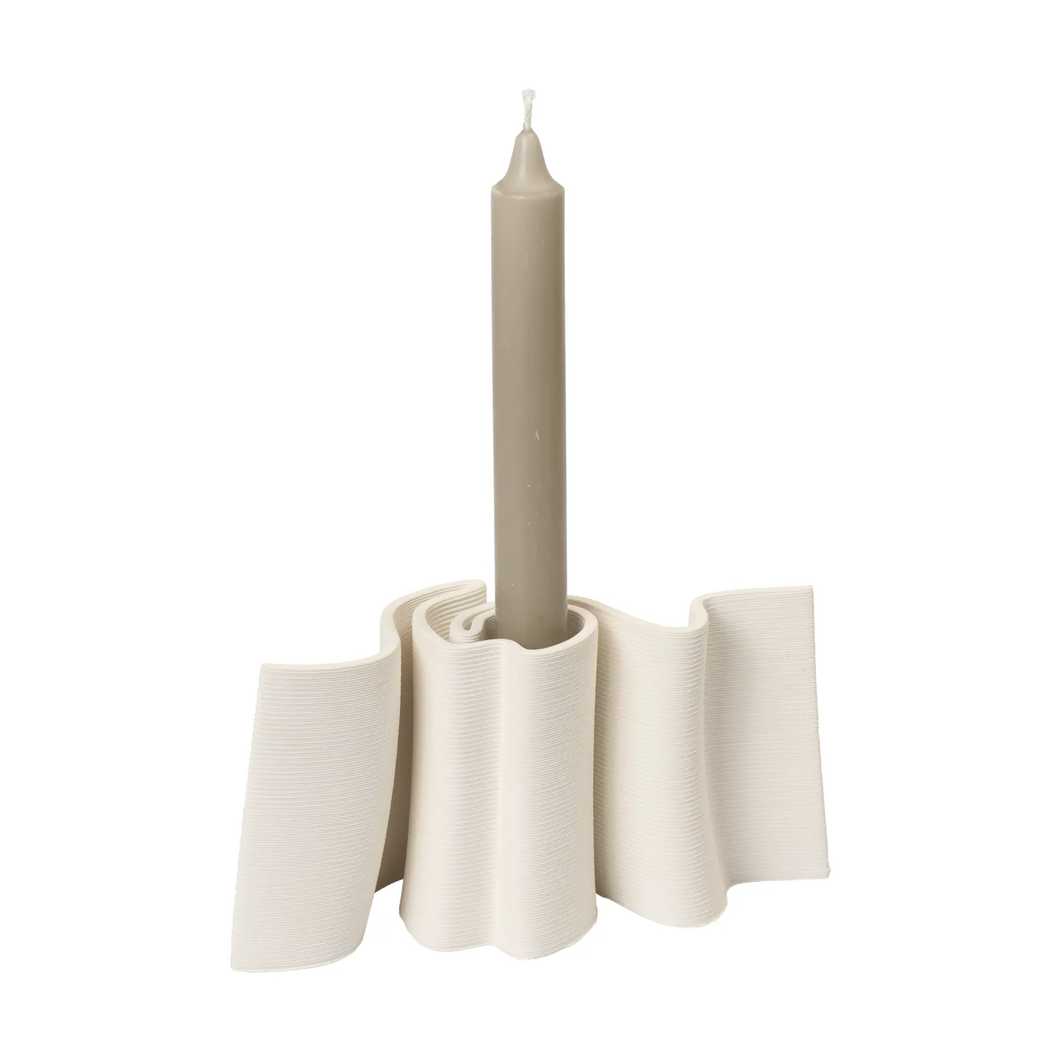 Dedali candlestick, Off-white Ferm Living