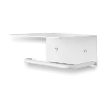 Dora toilet paper holder with shelf - White - Ferm Living