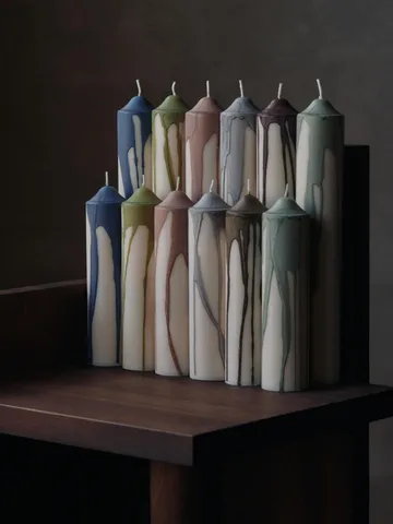 Drip pillar candle - Dark Chocolate, 30 cm - Ferm Living