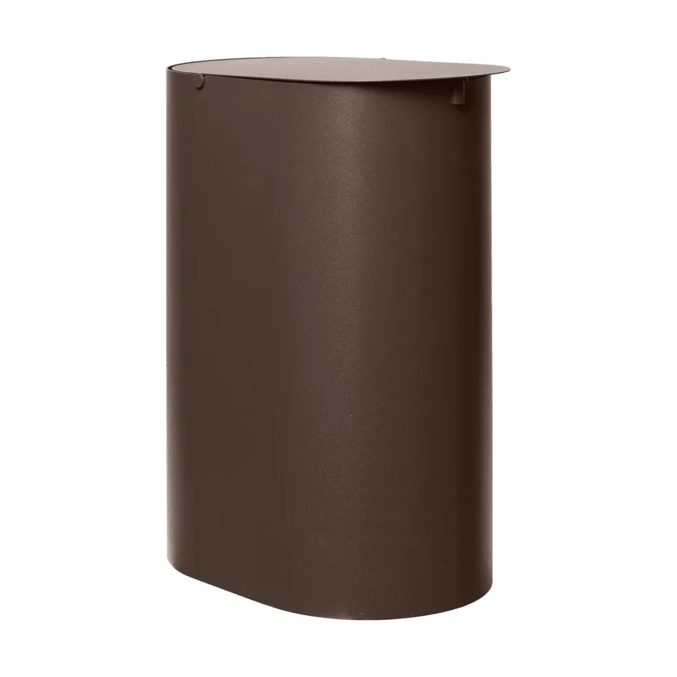 Enkel waste bin small, Dark chocolate Ferm Living