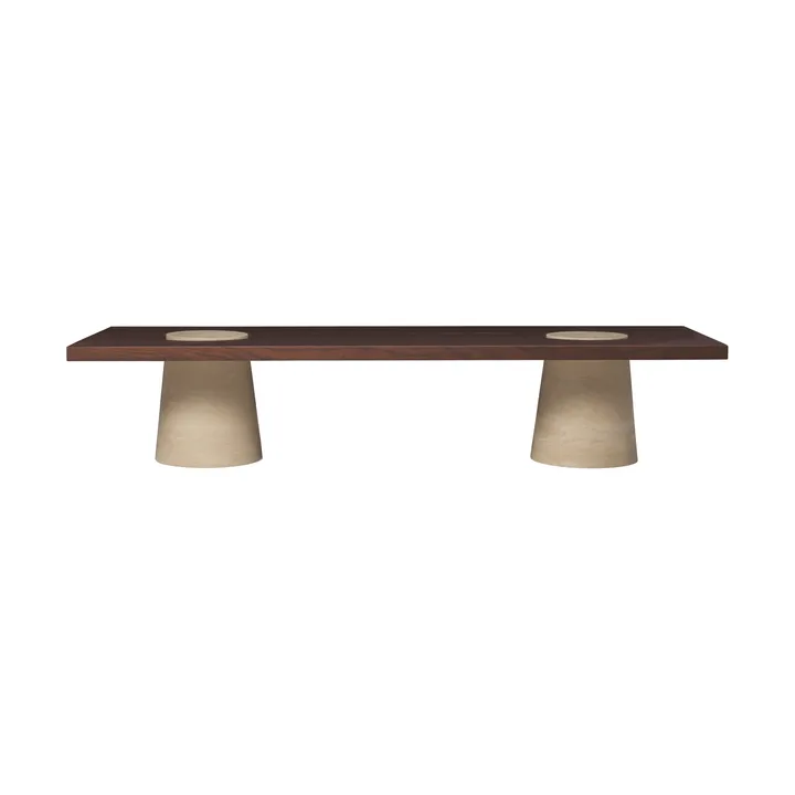 Grova coffee tables - Travertine, 155x55x34 m - Ferm Living