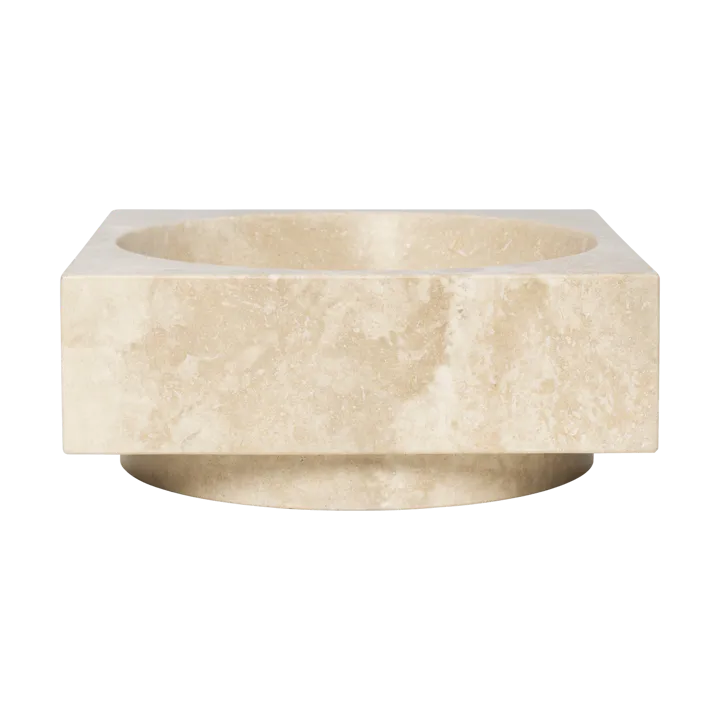 Hew decorative bowl high - Travertine - Ferm Living
