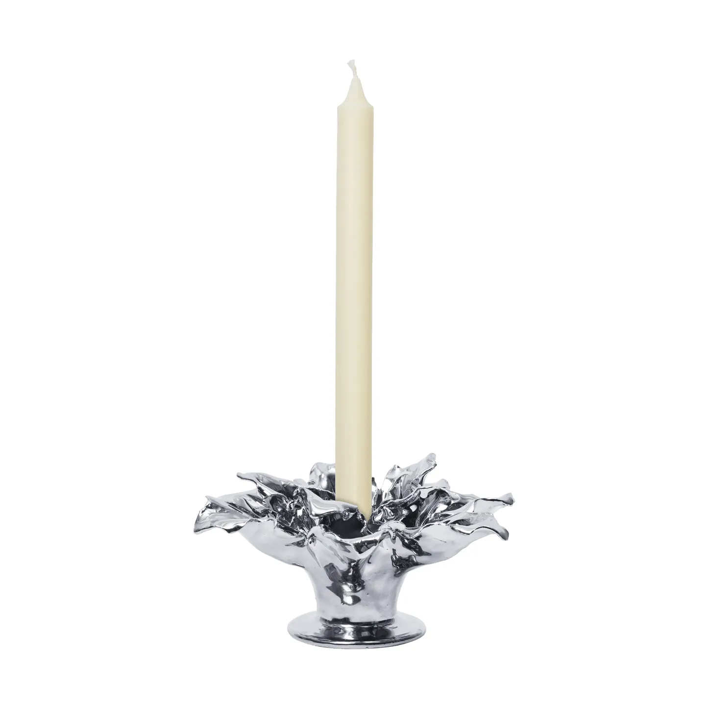 Holly Leaf candle holder, Silver Ferm Living