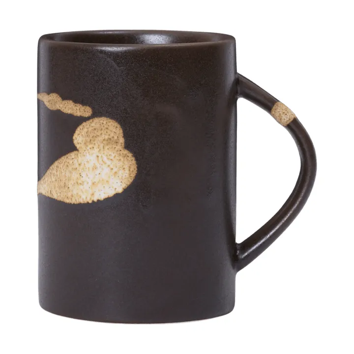Koyo mug 30 cl - Dark brown-buff - Ferm Living