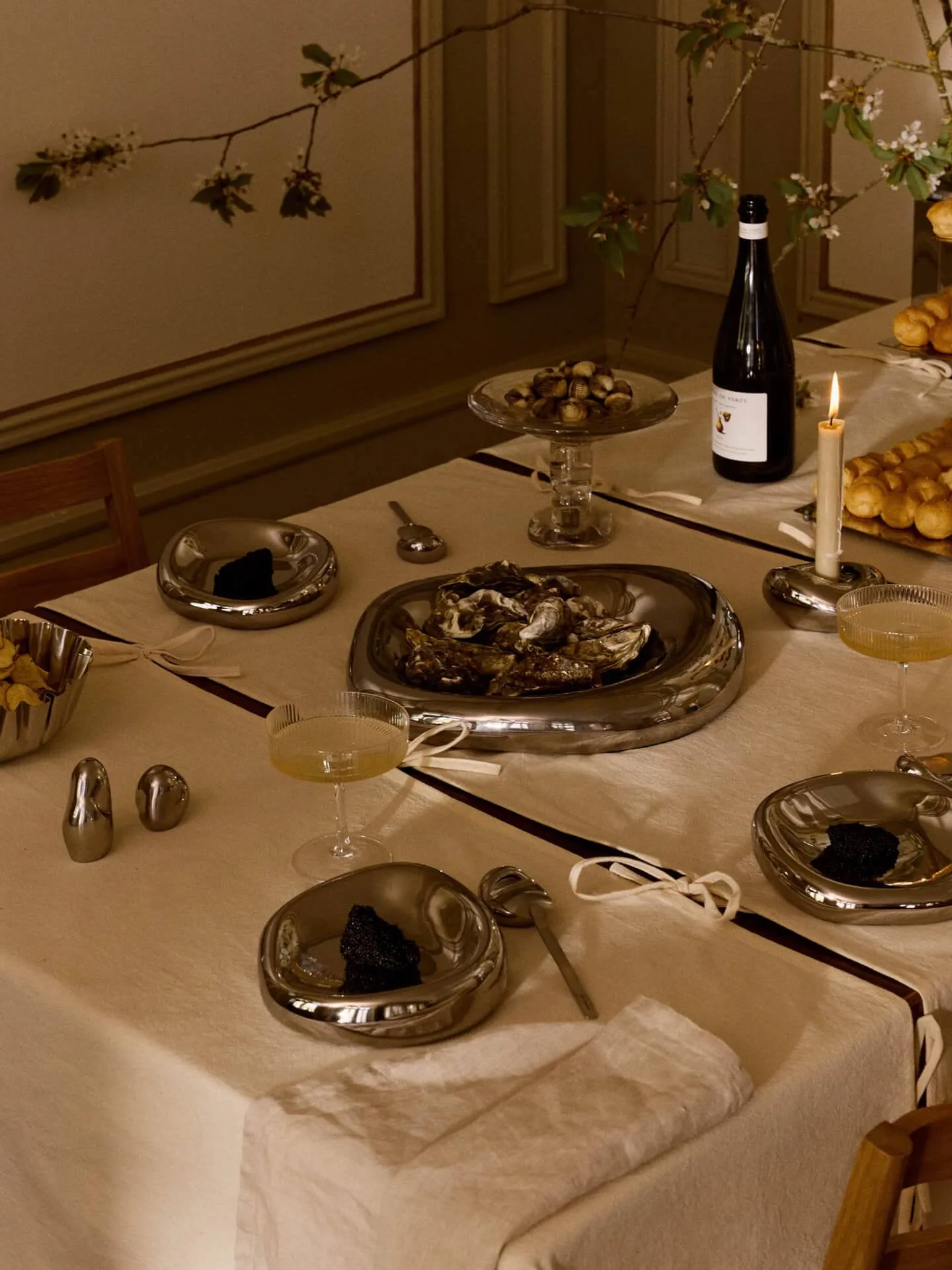 Link modular tablecloth, Parchment, 150x240 cm Ferm Living