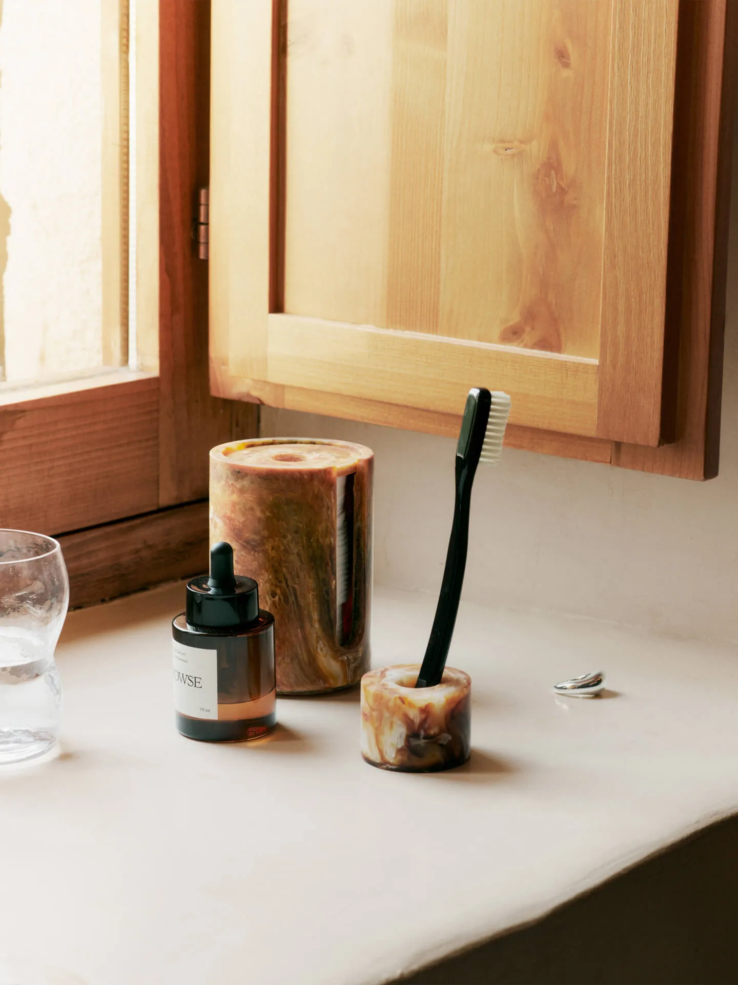 Mist container for cotton pads 11.8Øx8 cm, Sugar Kelp Ferm Living