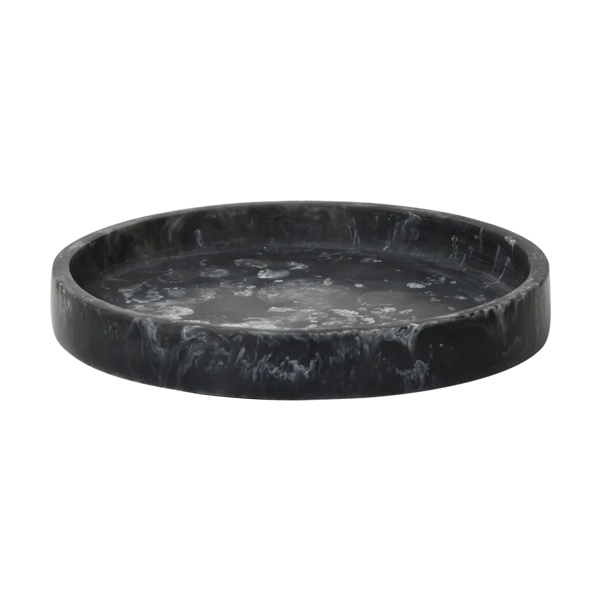 Mist decorative tray Ø20 cm, Charcoal Ferm Living