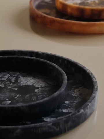Mist decorative tray Ø20 cm - Charcoal - Ferm Living