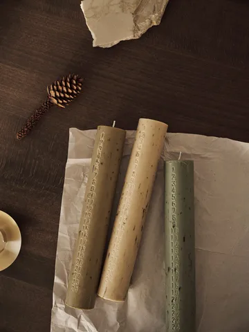 Mura calender candle - Artichoke green - Ferm Living