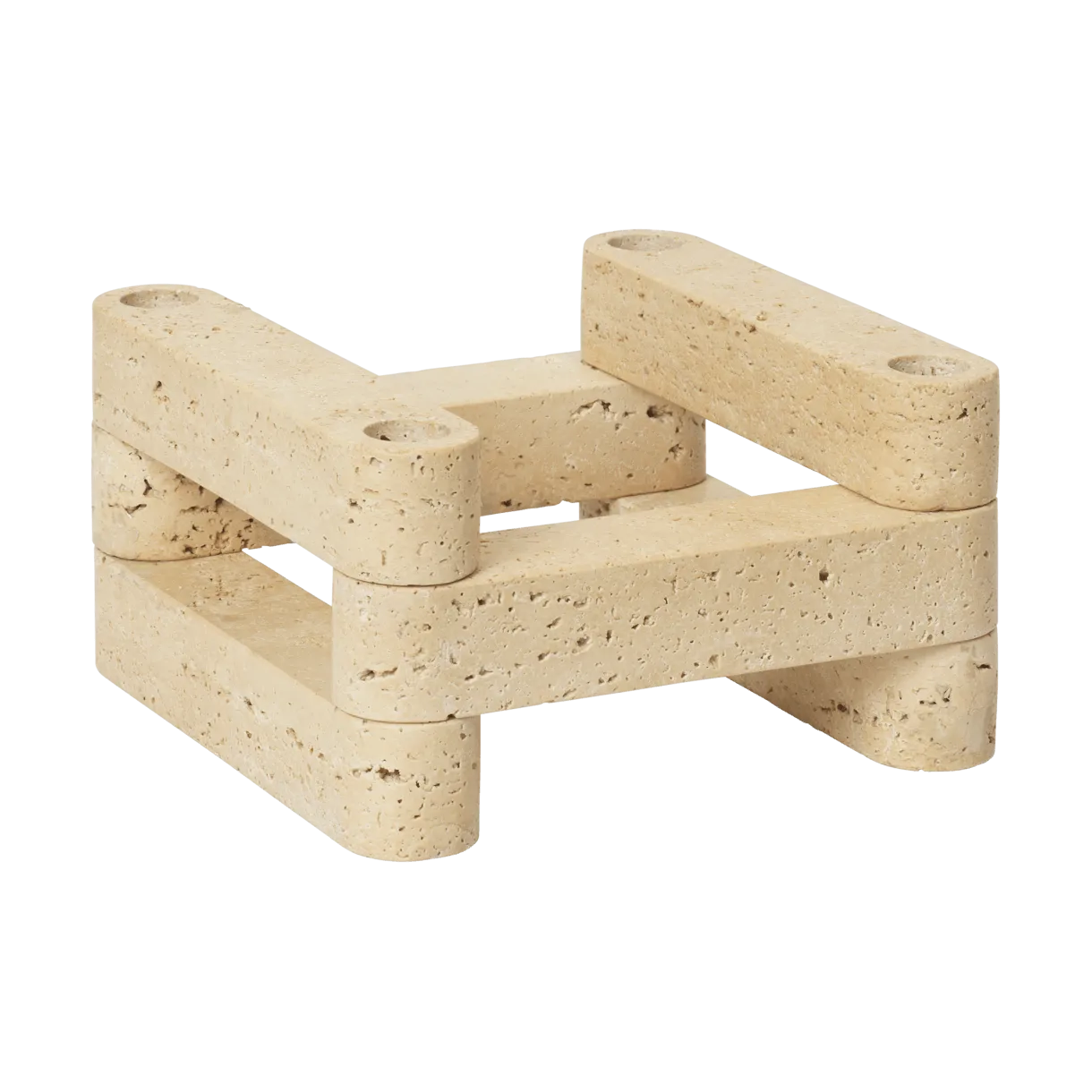 Newel module candlestick 6 pieces
, Travertine Ferm Living