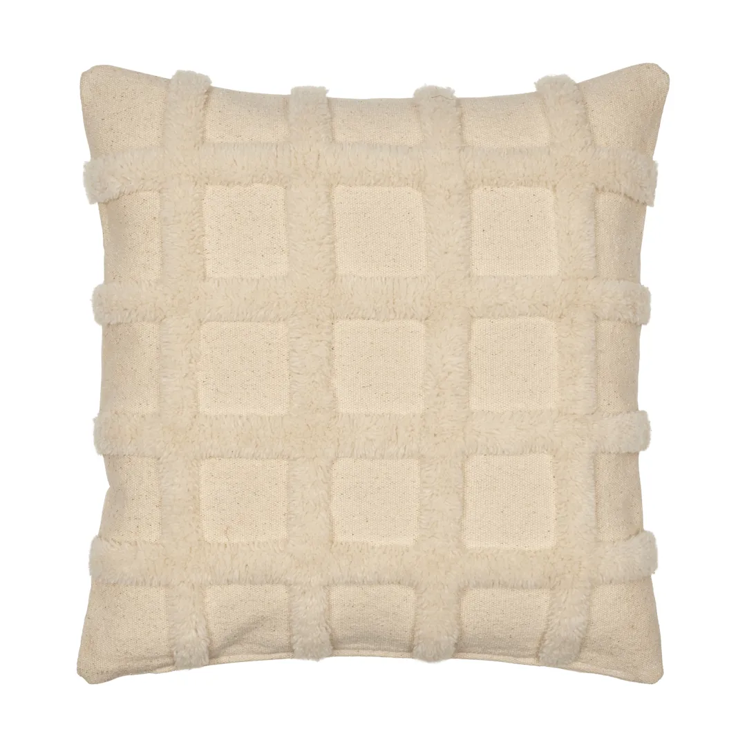 Norte grid cushion, Off-white, 50x50 cm Ferm Living