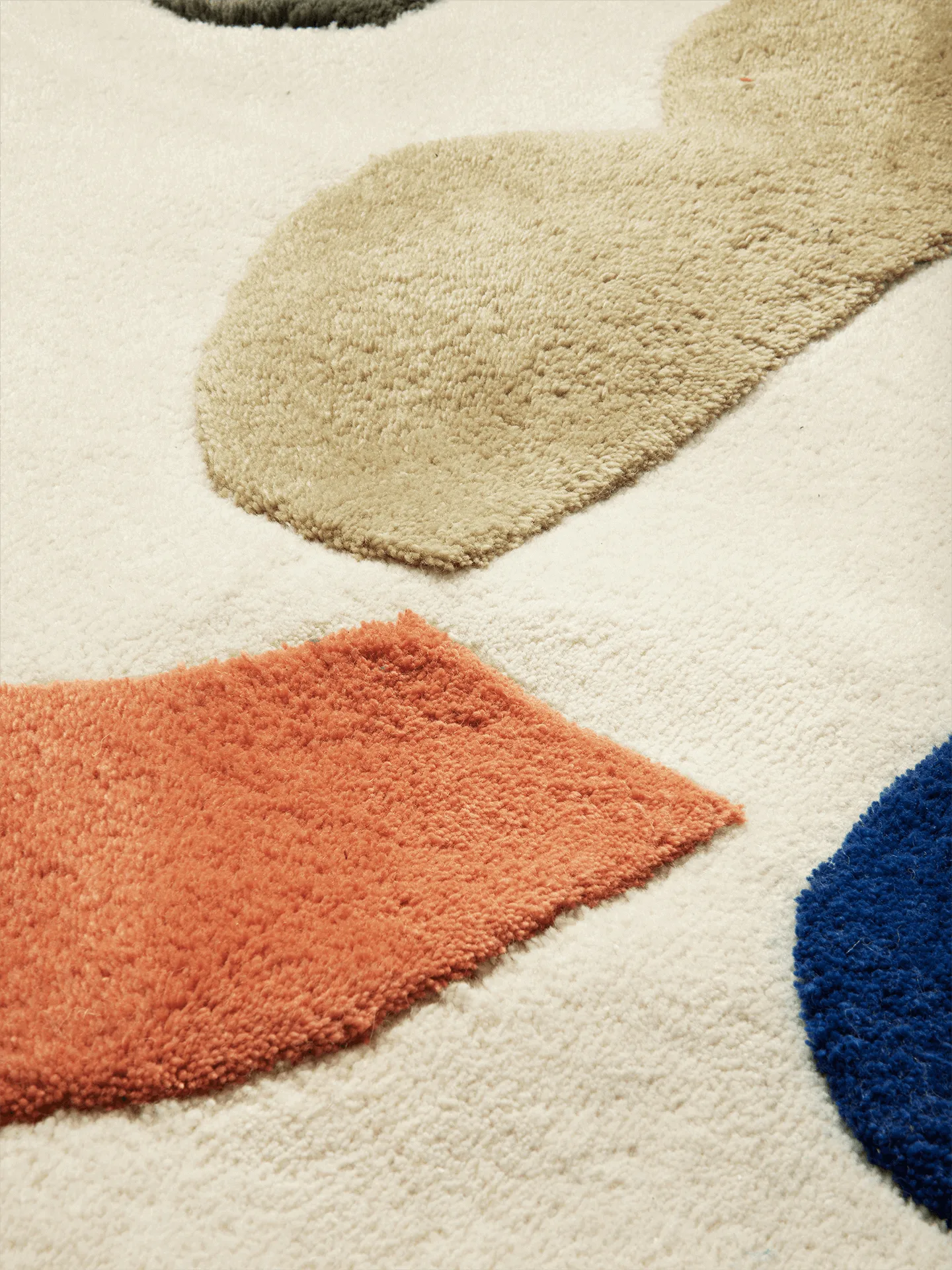 Panto tufted rug, Off white, Ø130 cm Ferm Living