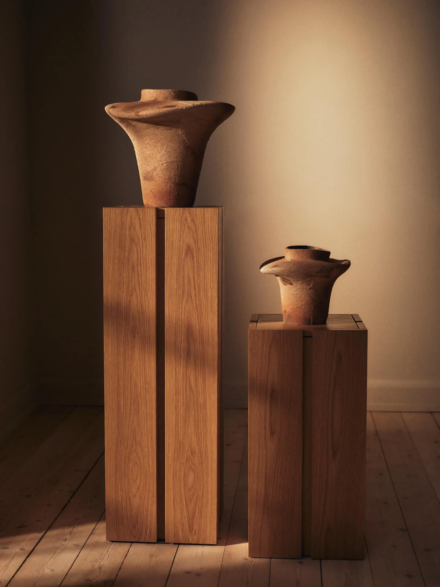 Parcel pedestal, Natural, 30x30x60 cm Ferm Living