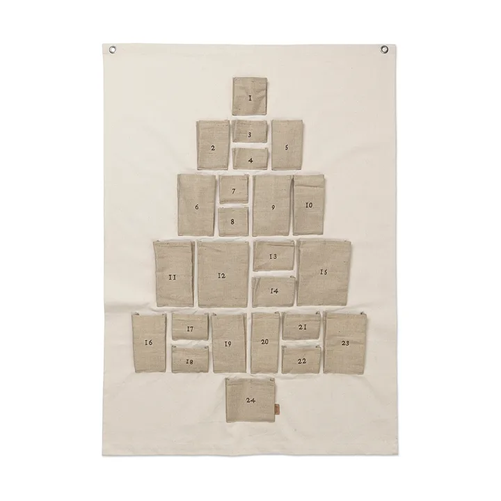 Pine advent calendar - Maxi, 90x125 cm - Ferm Living