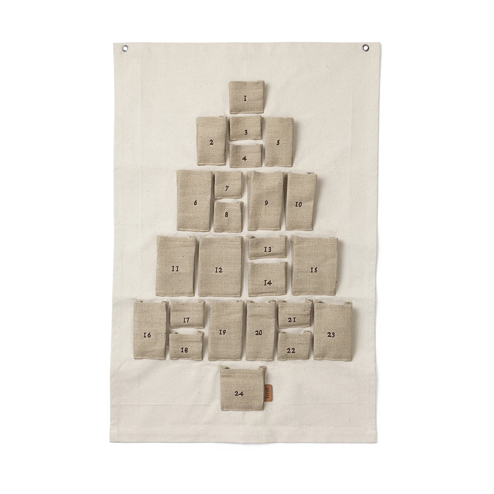 Pine advent calendar, Mini, 50x69 cm Ferm Living