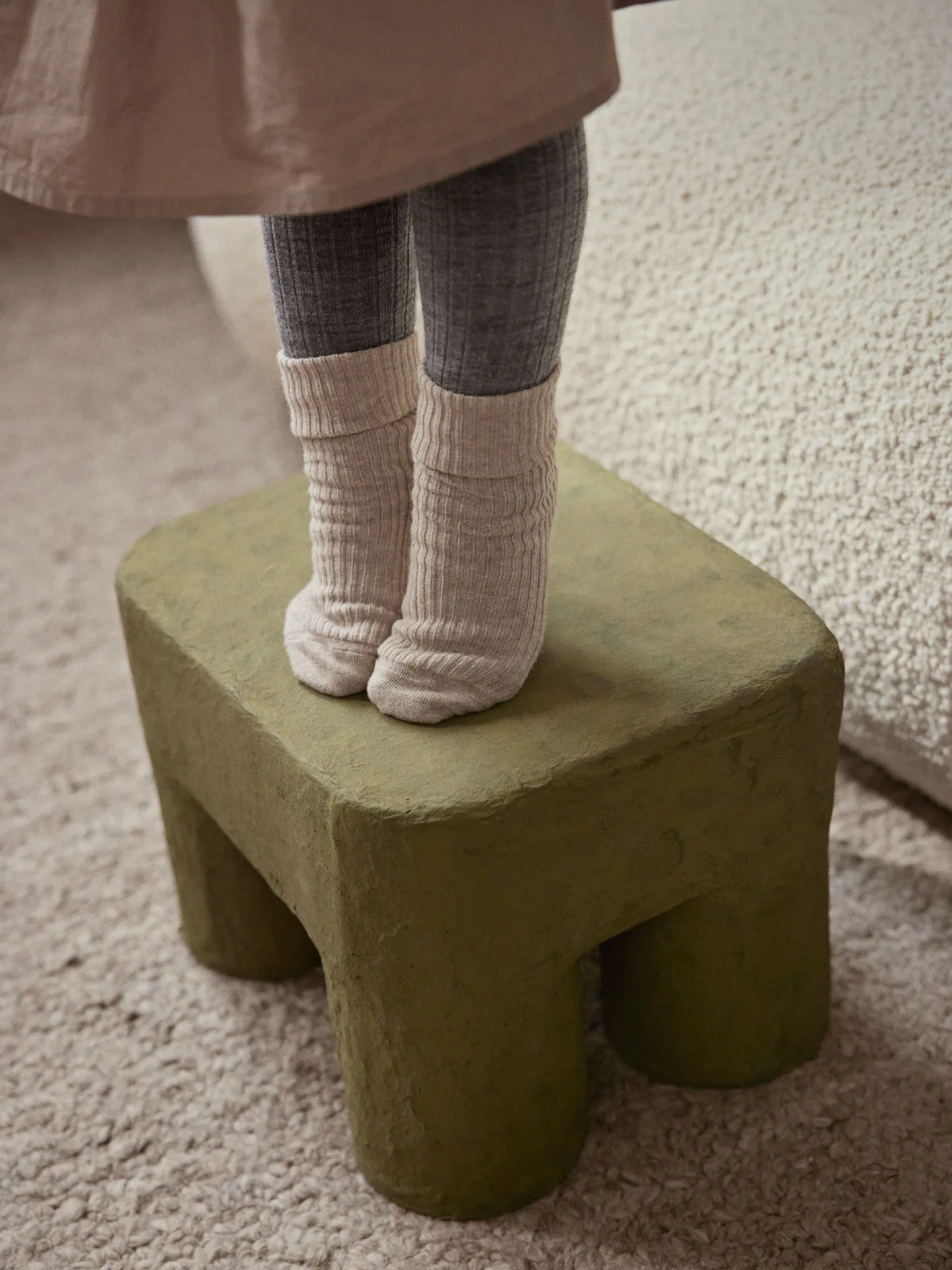 Podo stool, Khaki Ferm Living