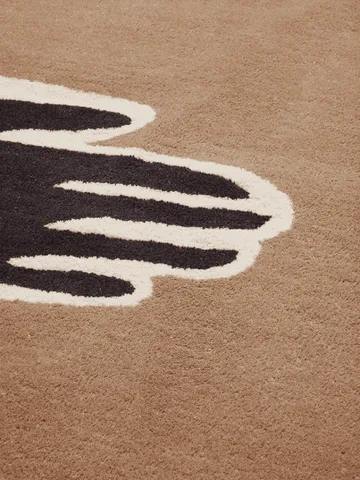 Pose rug - Coffee-off white, 200x300 cm - Ferm Living